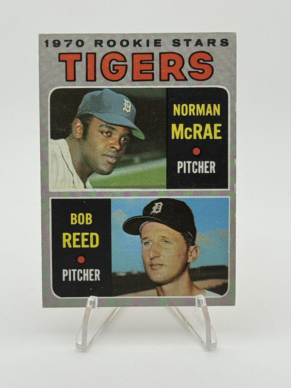 1970 Topps #207 Tigers 1970 Rookie Stars (Norman McRae / Bob Reed)