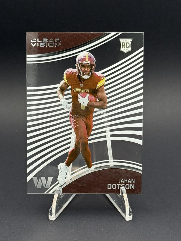 2022 Panini Chronicles #CVR-19 Jahan Dotson Clear Vision Rookies (RC)