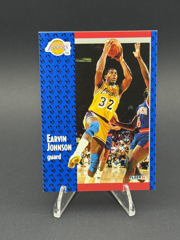 1991-92 Fleer #100 Earvin Johnson