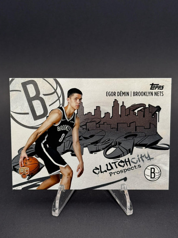 2025-26 Topps #CC-8 Egor Dëmin Clutch City Prospects (RC)