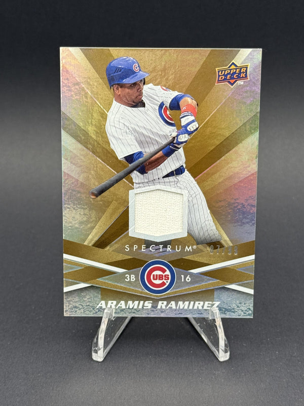 2009 Upper Deck Spectrum #21 Aramis Ramirez Gold Jersey #/99