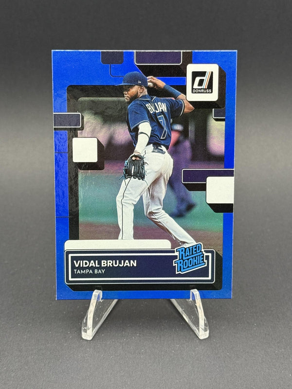 2022 Donruss #38 Vidal Brujan Holo Blue (RC)