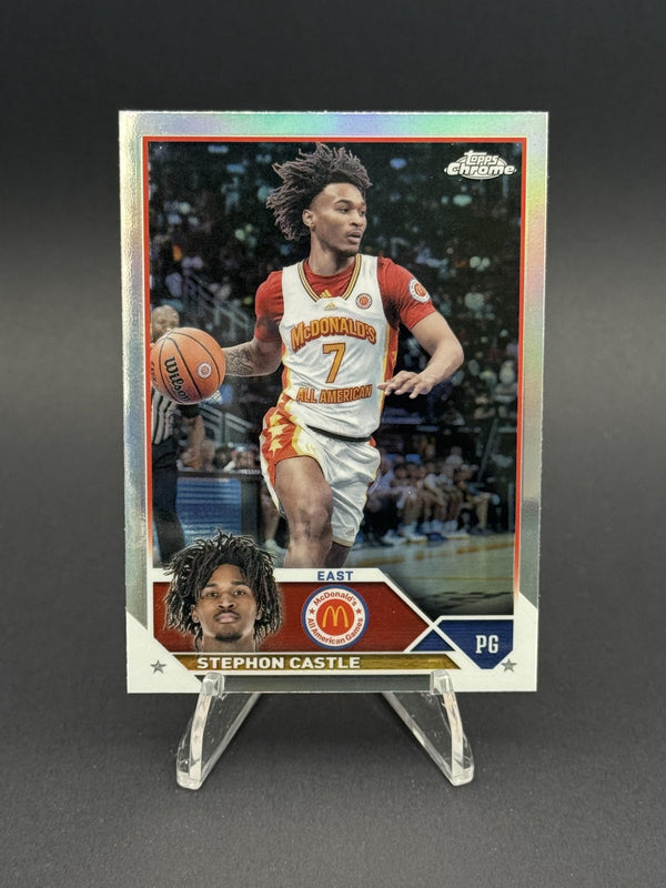 2023 Topps Chrome McDonald's All American #4 Stephon Castle Refractor (RC)