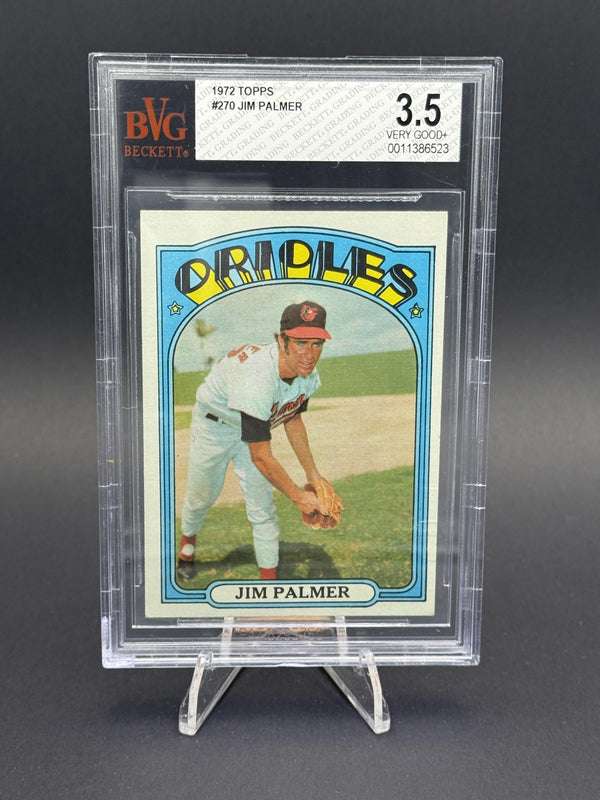 1972 Topps #270 Jim Palmer BVG 3.5
