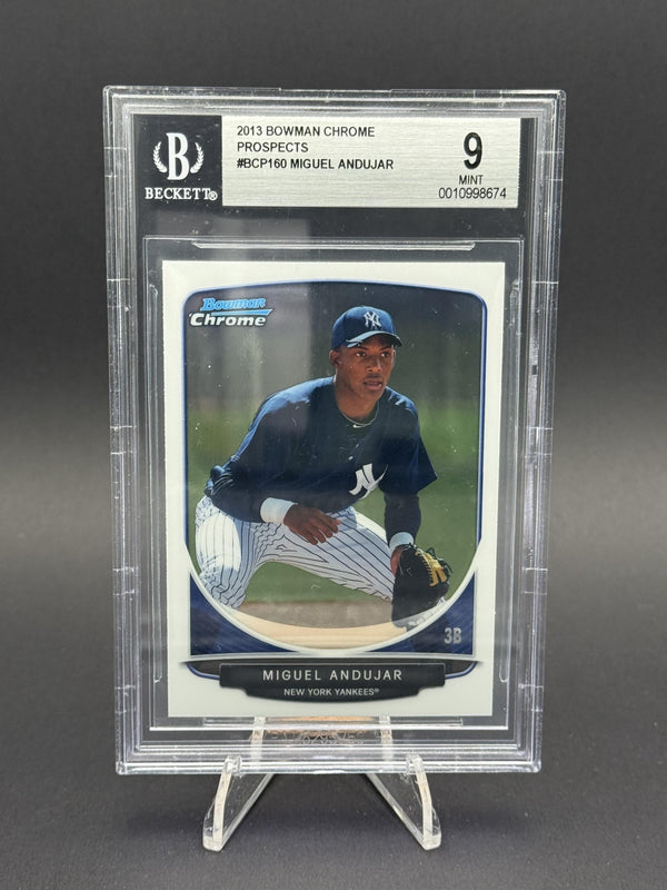 2013 Bowman Chrome #BCP160 Miguel Andujar Prospects BGS 9