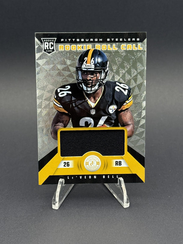 2013 Panini Totally Certified #21 Le'Veon Bell Rookie Roll Call Mats (RC) #/299