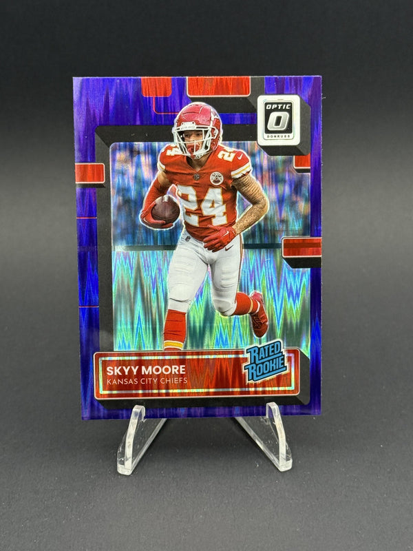 2022 Donruss Optic #224 Skyy Moore Purple Shock Rated Rookie (RC)