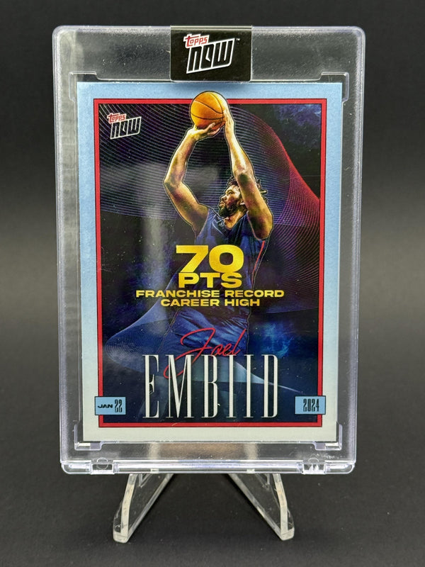 2023-24 Topps Now #JE-1 Joel Embiid 70pt Game