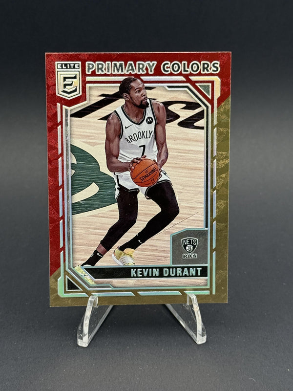 2021-22 Donruss Elite #6 Kevin Durant Primary Colors Asia Red and Gold