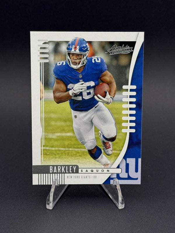 2019 Panini Absolute #62 Saquon Barkley Blue