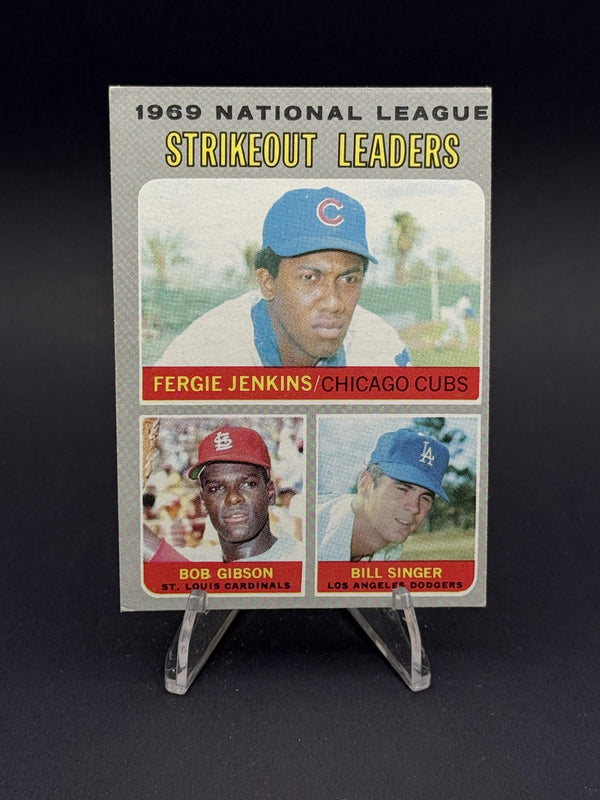 1970 Topps #65 1969 NL Home Run Leaders (McCovey/Aaron/May)