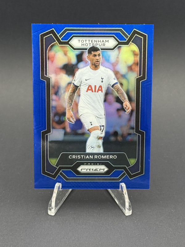 2023-24 Panini Prizm Premier League #122 Cristian Romero Blue #/299
