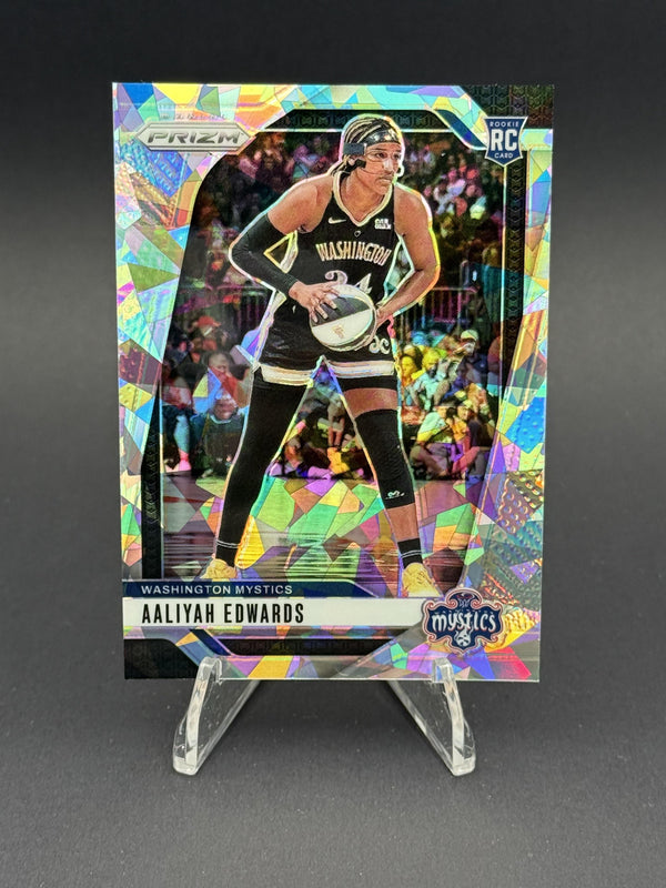 2024 Panini Prizm WNBA #70 Aaliyah Edwards Ice Prizms