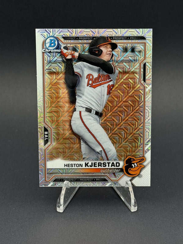 2021 Bowman Chrome #BCP-166 Heston Kjerstad Prospects Mojo Refractor
