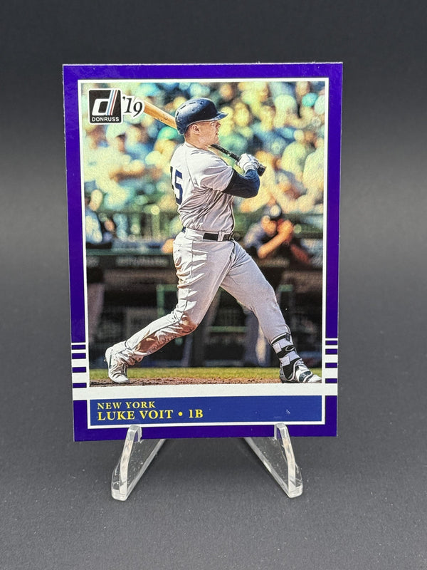 2019 Donruss #244 Luke Voit Holo Purple