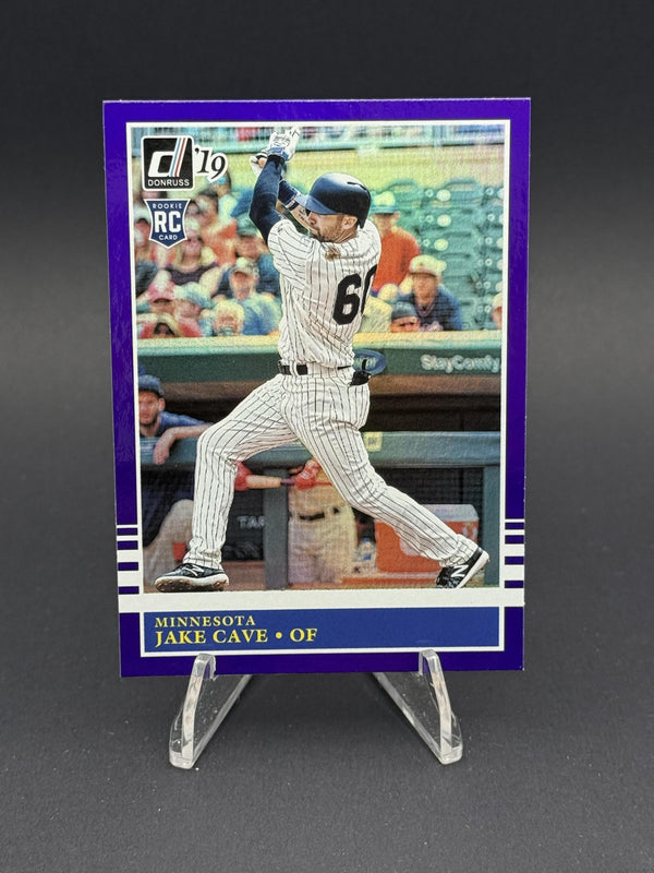2019 Donruss #229 Jake Cave Holo Purple (RC)