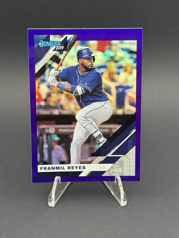 2019 Donruss #111 Franmil Reyes Holo Purple