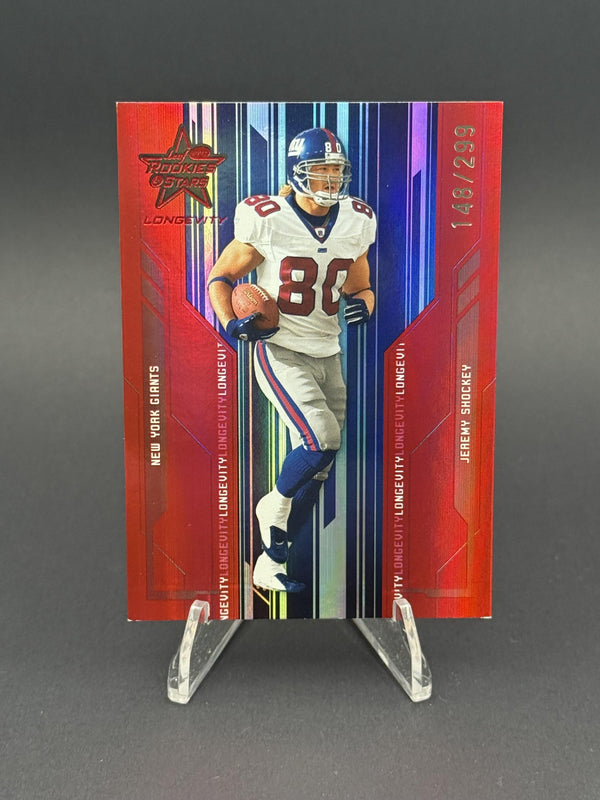 2005 Leaf RC's & Stars Longevity #62 Jeremy Shockey Ruby #148/299