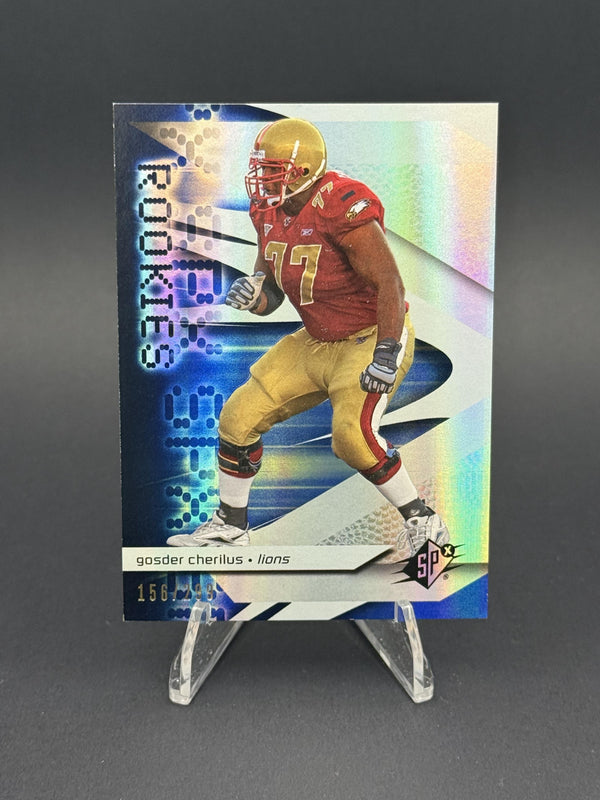 2008 SPx #108 Gosder Cherilus Silver Holofoil Rookies (RC) #156/299