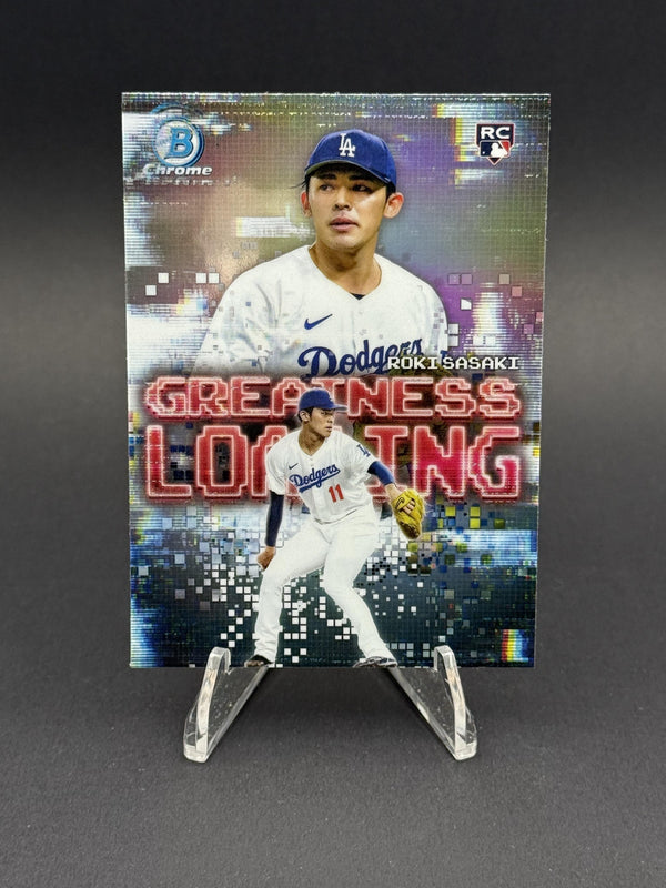 2025 Bowman #GL-23 Roki Sasaki Greatness Loading (RC)