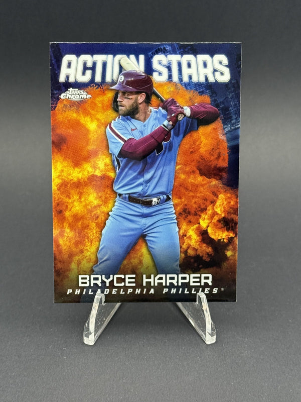 2023 Topps Chrome Update #ASC-16 Bryce Harper Action Stars
