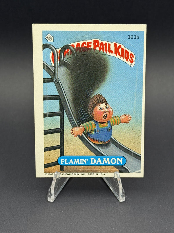 1987 Topps Garbage Pail Kids Series 9 #363a Slidin' Sloan