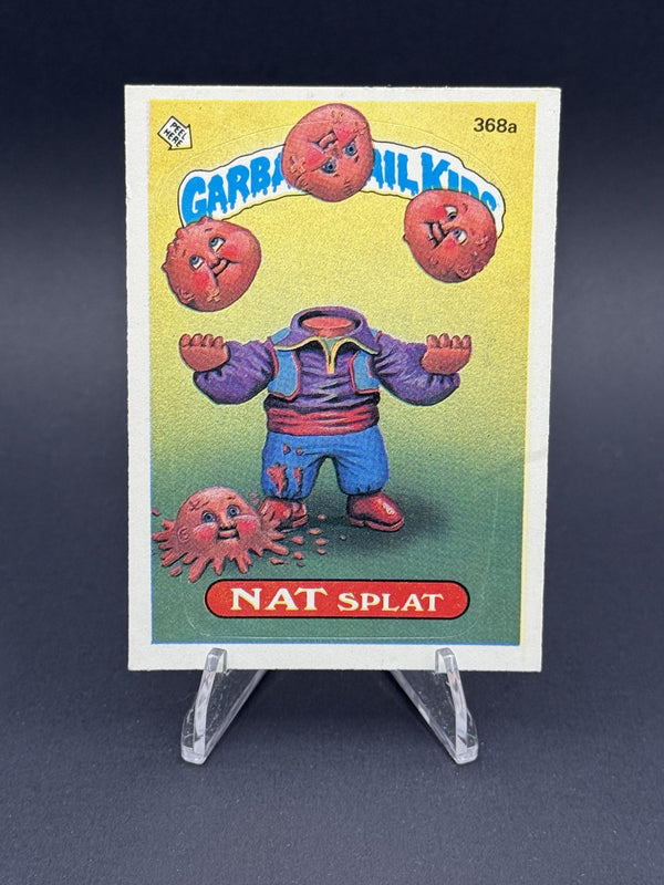 1987 Topps Garbage Pail Kids Series 9 #368a Nat Splat