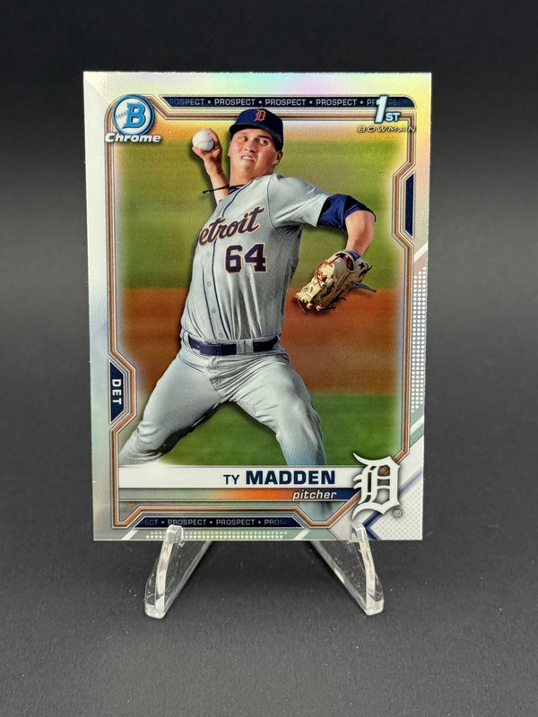 2021 Bowman 1st Draft #BDC-152 Ty Madden Chrome Refractor