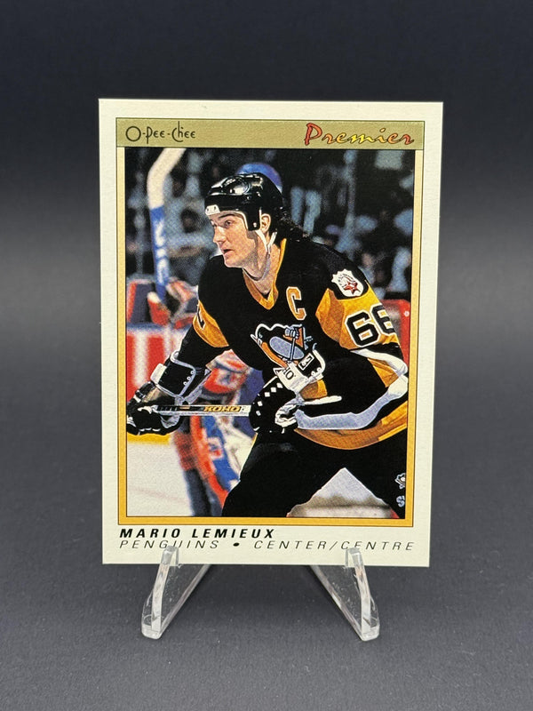 1990-91 O-Pee-Chee Premier #63 Mario Lemieux