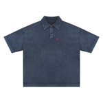 Slab'dUSA | Heavyweight Snow-Washed Polo