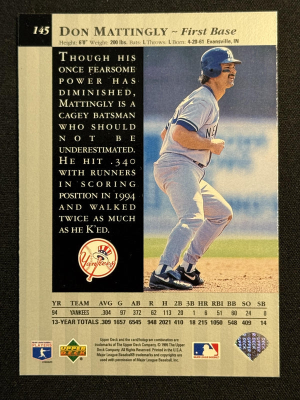 1995 Upper Deck #145 Don Mattingly Special Edition