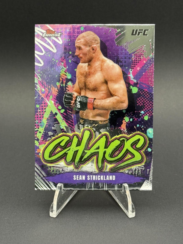 2024 Topps Finest UFC #CHA-11 Sean Strickland Chaos