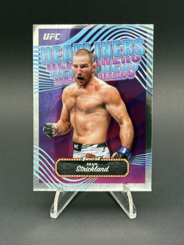 2024 Topps Finest UFC #HDL-16 Sean Strickland - Headliners