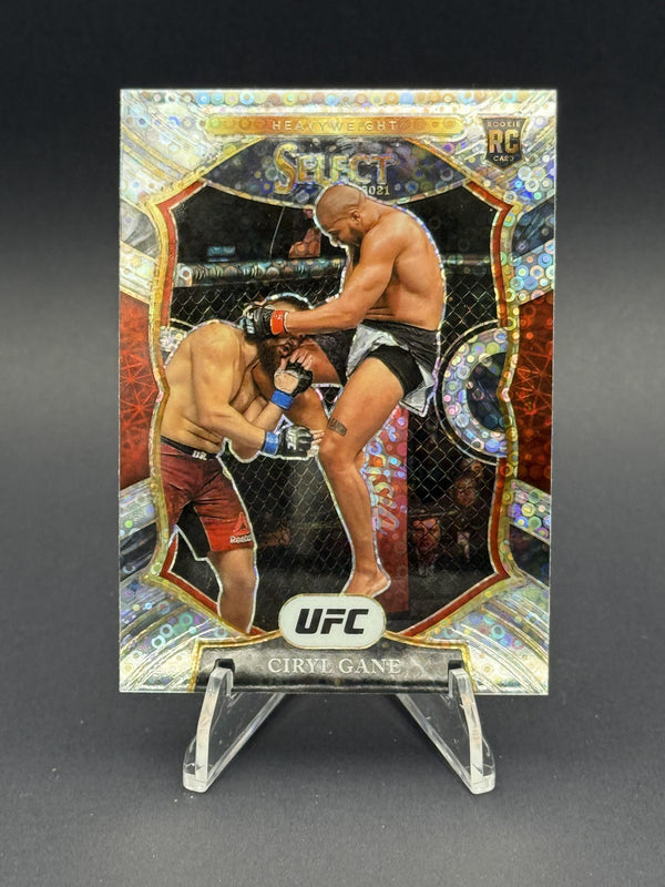 2021 Panini Select UFC #98 Ciryl Gane Disco Prizms