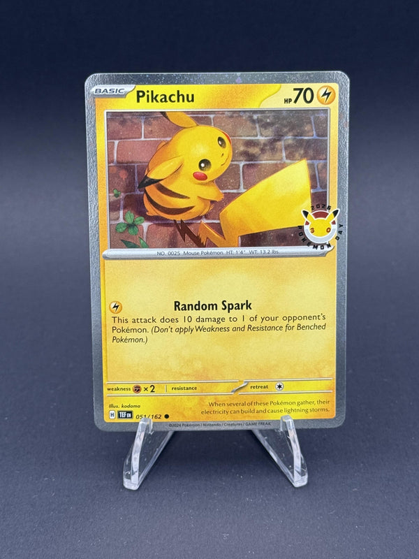 Pokemon 30th Anniversary #051/162 Pikachu Promo