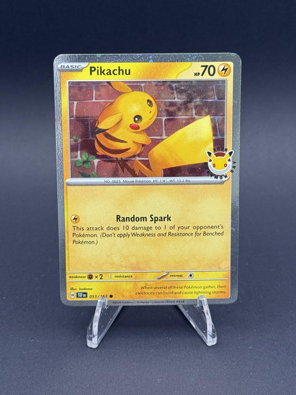 Pokemon 30th Anniversary #051/162 Pikachu Promo