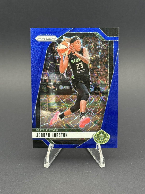 2024 Panini Prizm WNBA #103 Jordan Horston Blue Velocity Prizms