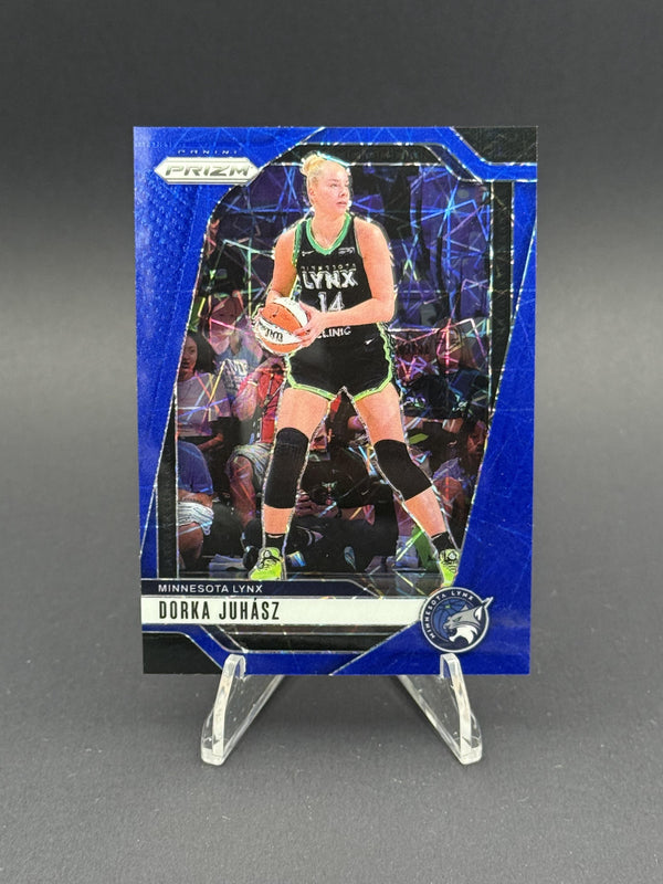 2024 Panini Prizm WNBA #123 Dorka Juhasz Blue Velocity Prizms