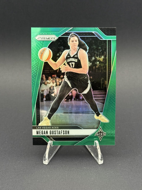 2024 Panini Prizm WNBA #78 Megan Gustafson Green Prizms