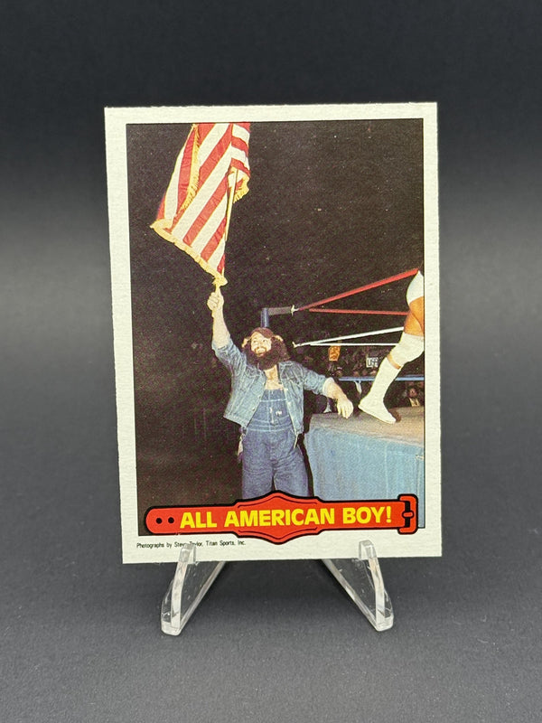 1985 O-Pee-Chee WWF Pro Wrestling Stars Series 2 #52 All American Boy!