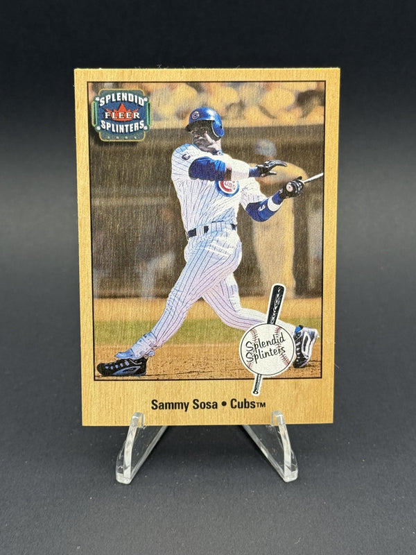 2003 Fleer Splendid Splinters #5SS Sammy Sosa Wood
