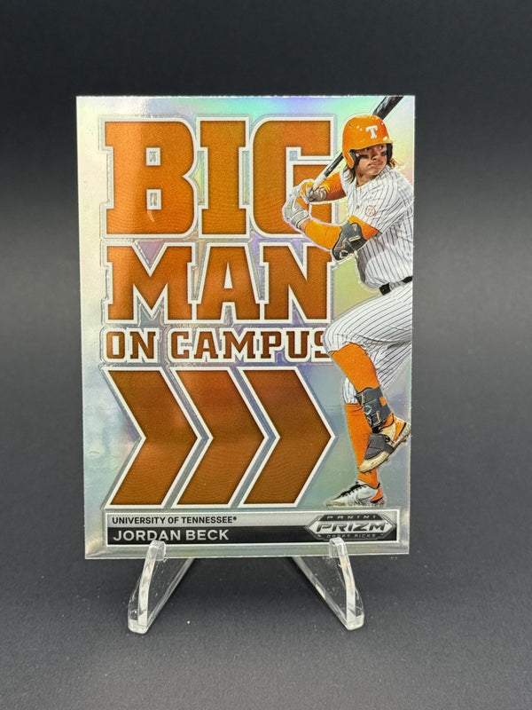 2022 Panini Prizm Draft #BMC-JB Jordan Beck Big Man on Campus Prizm Silver