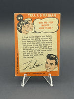 1959 Topps Fabian #47 Quick Nap