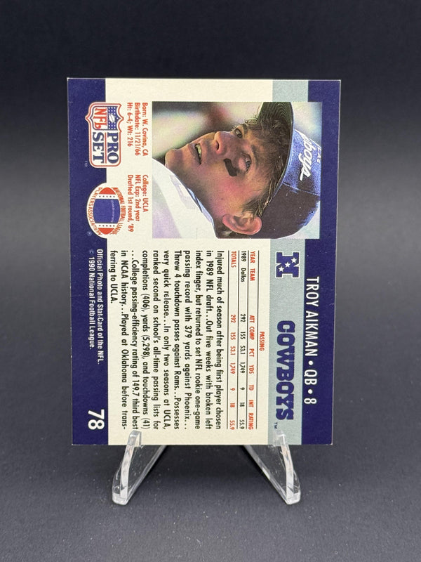 1990 Pro Set #78 Troy Aikman