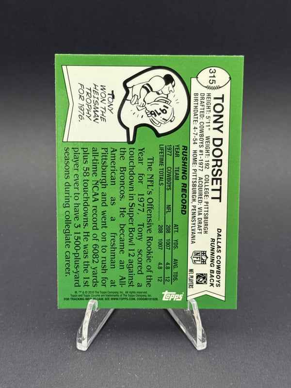 2010 Topps Chrome #315 Tony Dorsett Anniversary Reprints