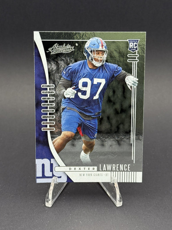 2019 Panini Absolute #177 Dexter Lawrence Blue (RC)
