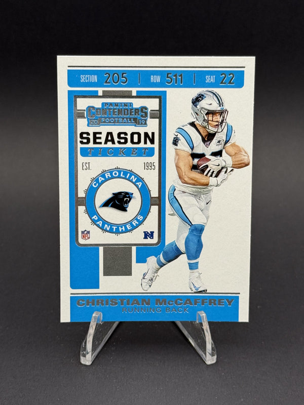 2019 Panini Contenders #76 Christian McCaffrey