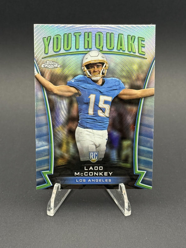 2024 Topps Chrome #Y-20 Ladd McConkey Youthquake Refractor