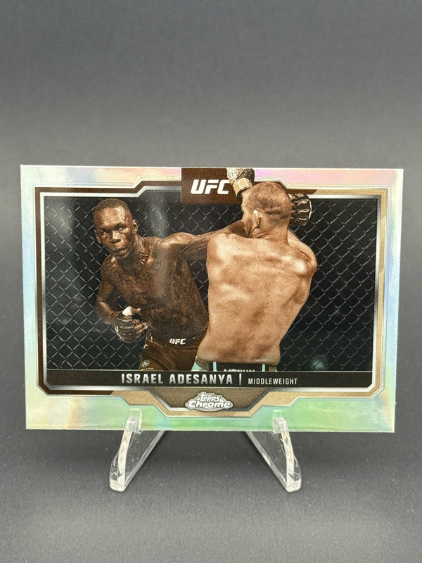 2025 Topps Chrome UFC #3 Israel Adesanya Refractor