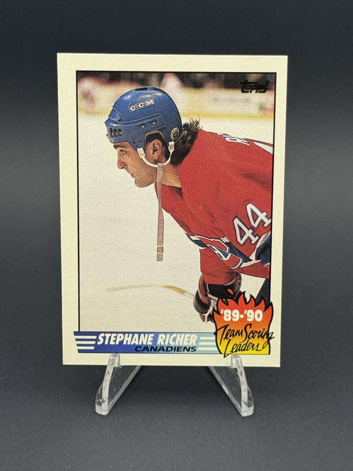 1990-91 Topps #4 Stephane Richer Team Scoring Leaders